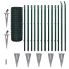 Set de euro valla acero verde 25x1.2 m 2