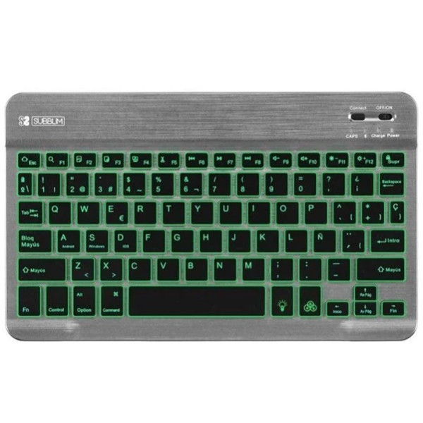Teclado inalámbrico Subblim Smart Backlit gris D