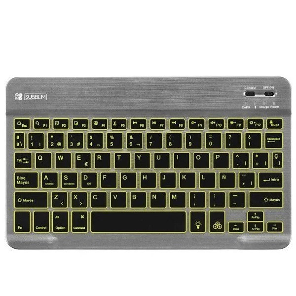 Teclado inalámbrico Subblim Smart Backlit gris M 3