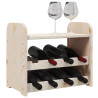 Botellero con tablero superior madera maciza pino 43x25x37 cm 4
