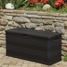Caixa de arrumação para jardim 117x45x56 cm preto 5