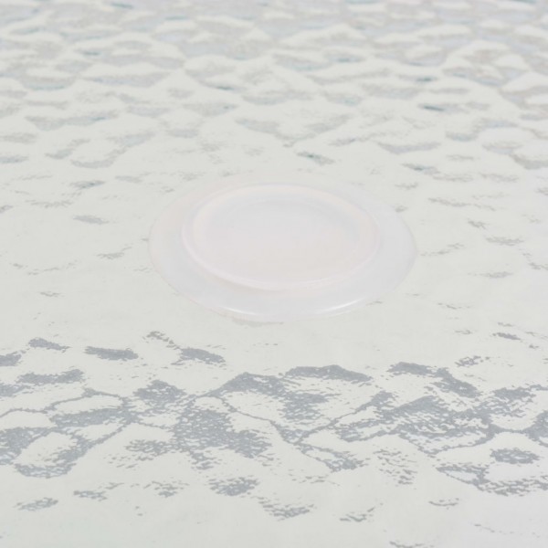 Juego de comedor de jardín 8 piezas acero y textilene gris M 2