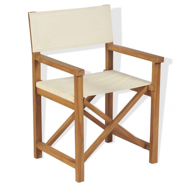 Silla de director plegable madera maciza de teca D