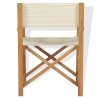Silla de director plegable madera maciza de teca 2