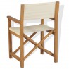 Silla de director plegable madera maciza de teca 4