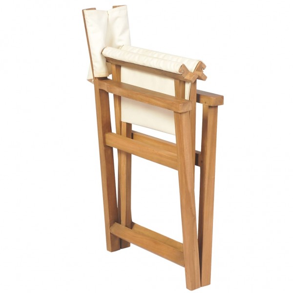 Silla de director plegable madera maciza de teca M 5