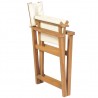 Silla de director plegable madera maciza de teca 5