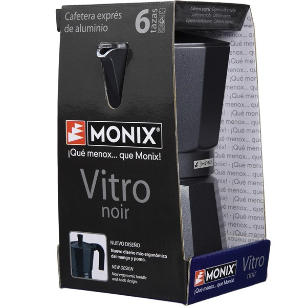 Cafetera italiana MONIX Noir m640009 9 tazas negro M 5