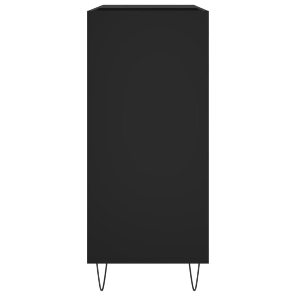Mueble para discos madera contrachapada negro 84.5x38x89 cm M 5