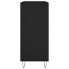 Mueble para discos madera contrachapada negro 84.5x38x89 cm 5