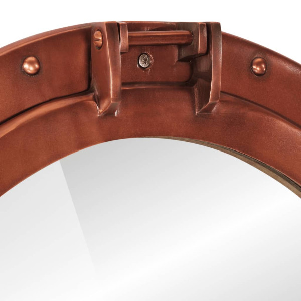 Espejo de ojo de buey de pared aluminio y vidrio Ø50 cm M 5