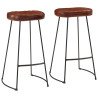 Bancos de bar Gavin 2 pcs 44x37.5x78 cm castanho-escuro 1
