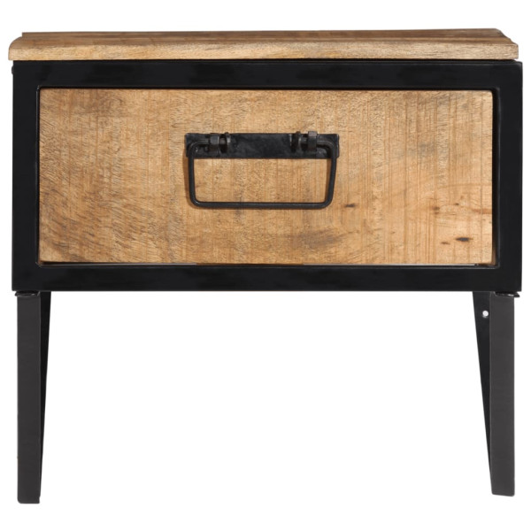 Mesa de cabeceira 40x35x40 cm madeira de mangueira maciça M 2