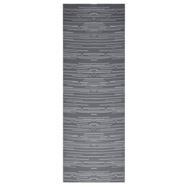 Alfombra de exterior PP gris antracita 80x250 cm M 2