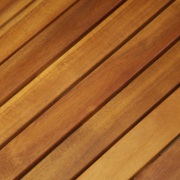 3 pcs conjunto bistrô dobrável c/ almofadões em acácia maciça M 2