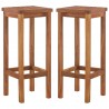 Bancos de bar 2 pcs madeira de acácia maciça 1