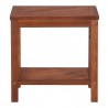Mesa lateral em madeira de acácia maciça 45x33x45 cm 2