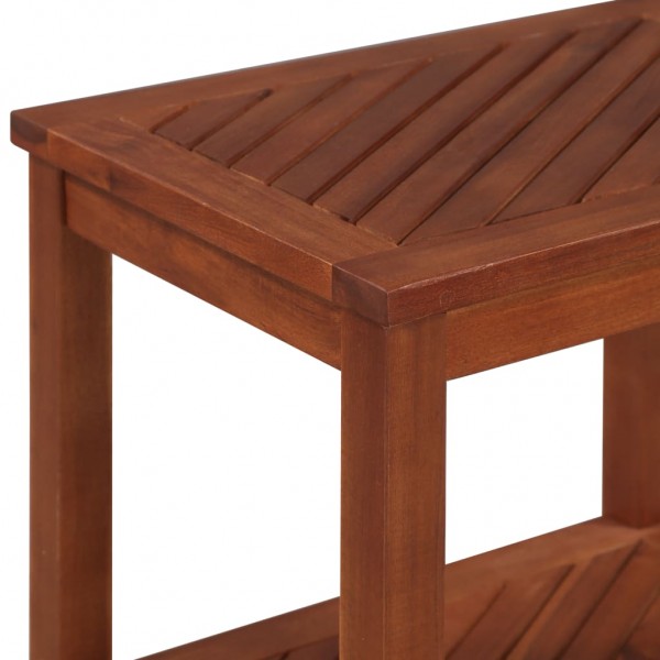 Mesa lateral em madeira de acácia maciça 45x33x45 cm M 3