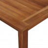 Mesa de jardín madera maciza de acacia 200x100x74 cm 3