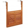 Mesa de balcón colgante madera de acacia maciza 64.5x44x80 cm 5