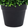 Plantas de boj artificial 2 uds forma bola maceta verde 32 cm 5
