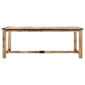 Mesa de comedor madera maciza de mango 200x100x75 cm H