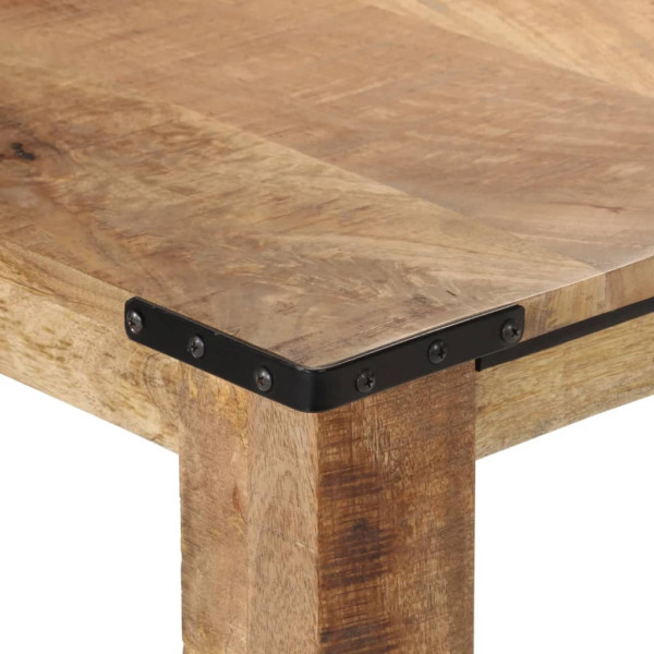 Mesa de comedor madera maciza de mango 200x100x75 cm M 5