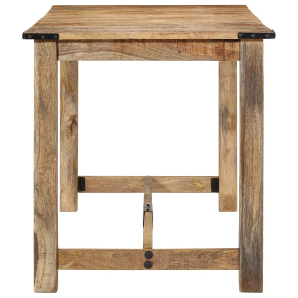 Mesa de comedor madera maciza de mango 140x70x75 cm M 3