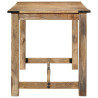 Mesa de comedor madera maciza de mango 140x70x75 cm 3