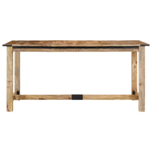 Mesa de comedor madera maciza de mango 160x80x75 cm H