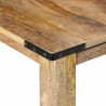 Mesa de comedor madera maciza de mango 160x80x75 cm 5
