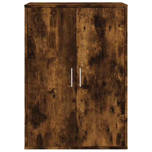 Aparador de madera de ingeniería roble ahumado 60x31x84 cm M 5