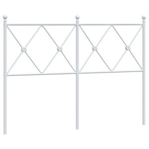 Cabecero de metal blanco 120 cm H