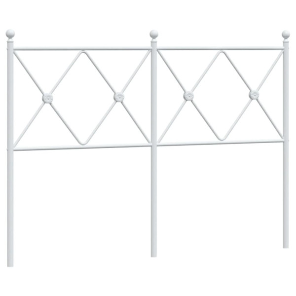 Cabecero de metal blanco 120 cm M 2