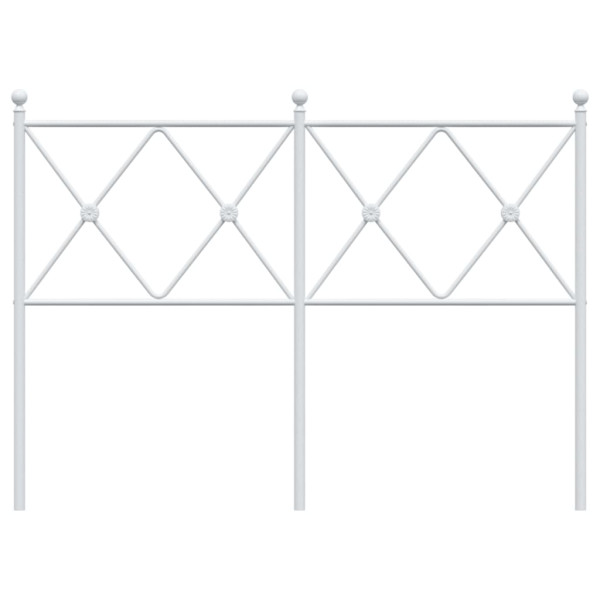 Cabeceira de cama 120 cm metal branco M 4