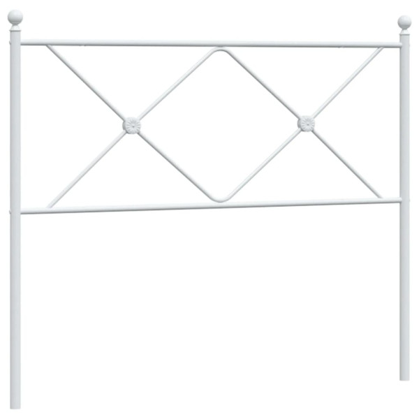 Cabeceira de cama 100 cm metal branco M 2
