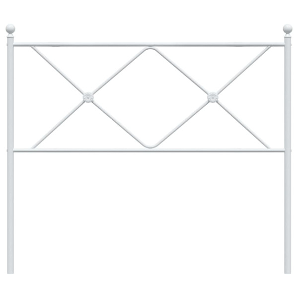 Cabeceira de cama 100 cm metal branco M 4
