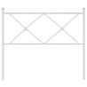 Cabeceira de cama 100 cm metal branco 4