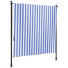 Estore de rolo para exterior 200x270cm tecido/aço azul e branco 2