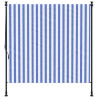 Estore de rolo para exterior 200x270cm tecido/aço azul e branco 3