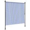 Estore de rolo para exterior 200x270cm tecido/aço azul e branco 5