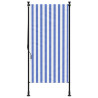 Estore de rolo para exterior 120x270cm tecido/aço azul e branco 3