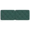 Cabecero de cama acolchado terciopelo verde oscuro 120 cm 5