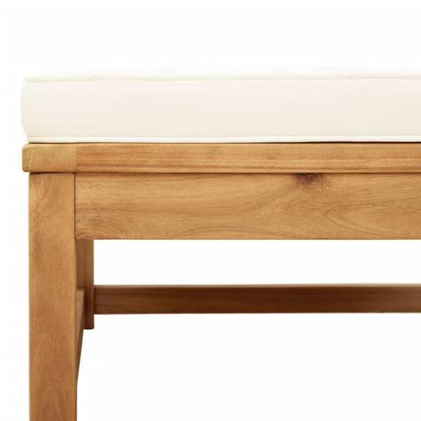 Juego de muebles jardín 9 pzas con cojines madera maciza acacia M 5