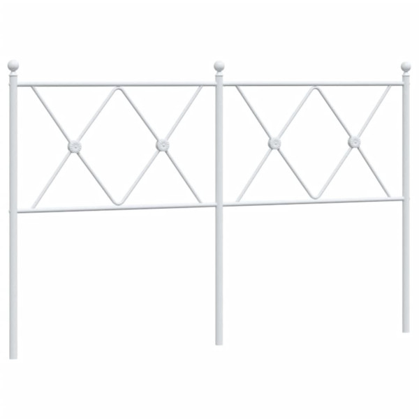 Cabeceira de cama 140 cm metal branco M 2
