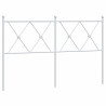 Cabeceira de cama 140 cm metal branco 2