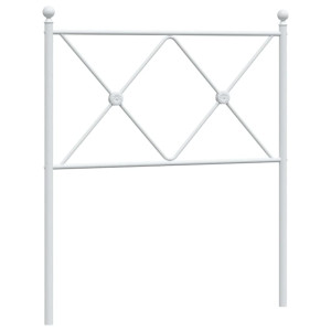 Cabeceira de cama 80 cm metal branco H