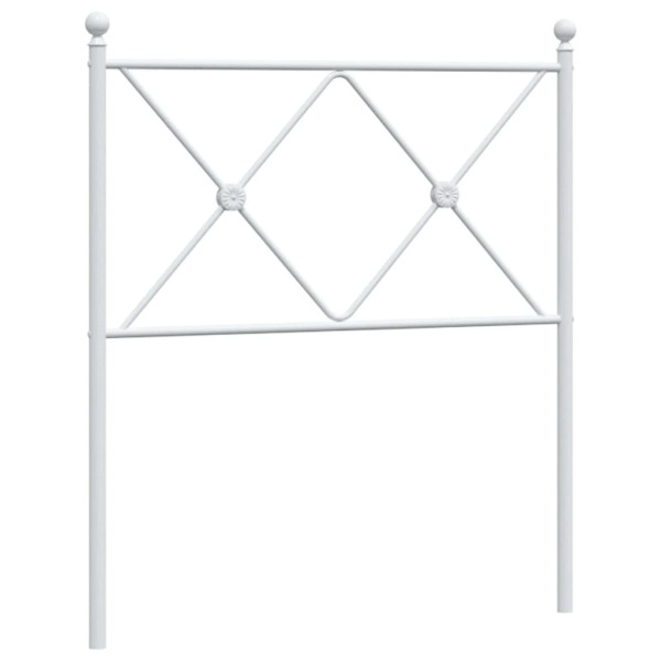 Cabeceira de cama 80 cm metal branco M 2