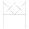 Cabeceira de cama 80 cm metal branco 4