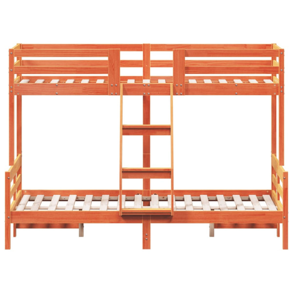 Beliche 80x200/120x200 cm madeira de pinho maciço castanho-mel M 4